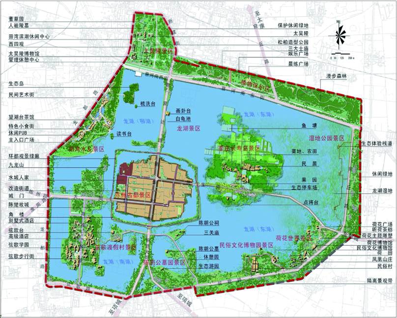 河南淮阳太昊陵风景名胜区总体规划,风景区规划设计