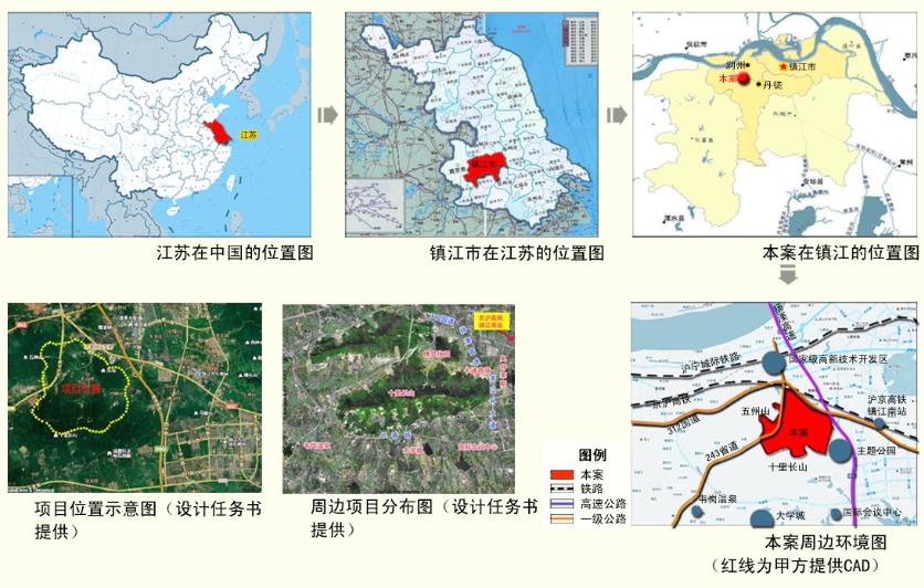 镇江市东山佛文化园总体规划设计区位图