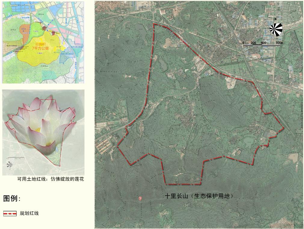 镇江市东山佛文化园总体规划设计红线图